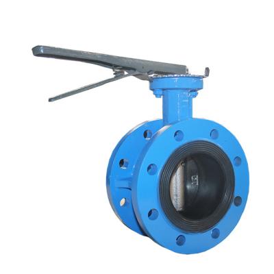 China Flexible Opening And Closing Lever Flange Flanged End Connection Butterfly Valve for sale