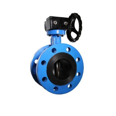 China Ductile Iron Double Flange General Prices Butterfly Valve for sale