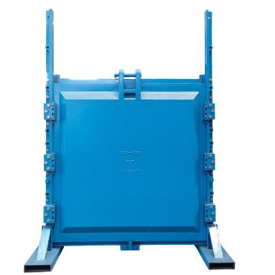 China General Square Iron Wall Mounted Malleable Water Gates for sale