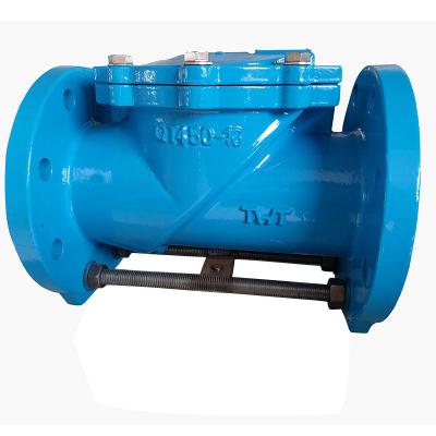 China Long Life DN150 PN16 QT450 Swing Type Rubber Flap Check Valve for sale