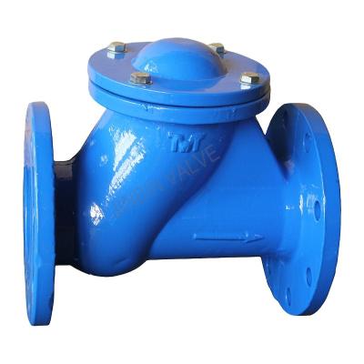 China Noise Elimination Closing Flange Rubber Ball Check Valve for sale