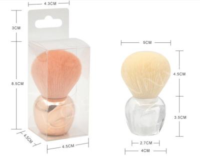 China New General Simple Small Apple Powder Brush Hand Blush Makeup Brush Fiber Hair Beginner Beauty Makeup Tool for sale