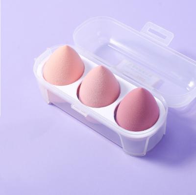 China FACE Make Up Multi-shape Eggs Recycled Diagonal Water Drop Powder Puff for sale