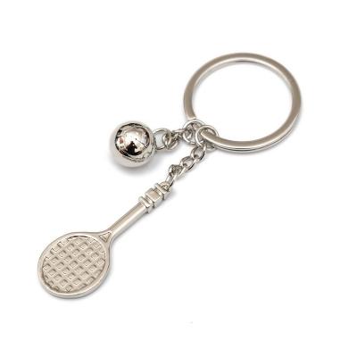 China Wholesale custom gift made fashion funny metal 3d key tag tennis key chain custom made key chain for sale