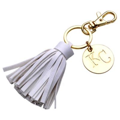 China Gift Key Wallet Purse Accessories Charm Lobster Clasp PU Leather Tassel Chain Key Chain for sale