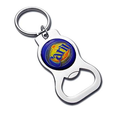 China Custom Logo Shape Bottle Opener Key Ring Metal Keyring Beer Bottle Opener Holder Key Chain for sale