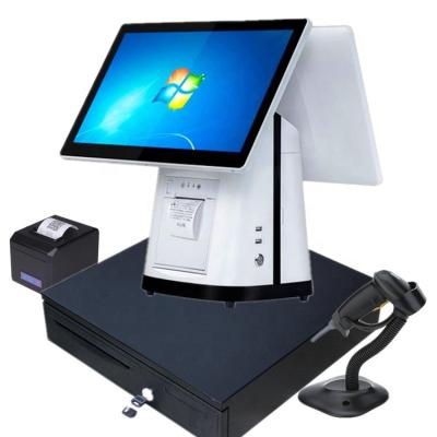 China LKS-POS390D Capacitive Led Touch Screen Display Panel POS System With 80mm Thermal Printer 11.6/15/15.6 inch TFT LCD/1024*768/1333*768 for sale