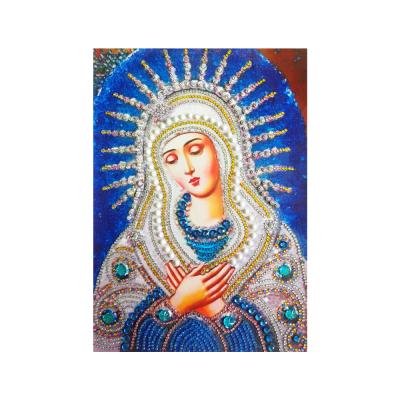 China Canvas Wholesale 5D DIY Oil Diamond Painting Virgin Mary Christian Diamond Painting For Crystal Painting for sale