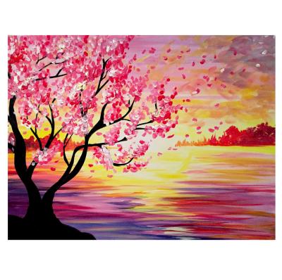 China Round Diamond Beads W919 40x30cm Landscape Round Diamond 5D Wholesale Diamond Painting For Adults And Children for sale