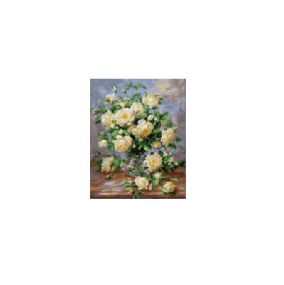 China Realistic G439 2021 Painting By Numbers Hot Sale Items With Framed With Box 40x50cm Flower Painting By Number Set for sale