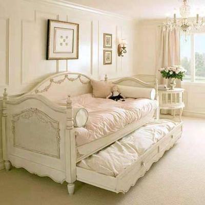 China Hot Selling French Style Sofa Bed Solid Wood Antique Sofa With Bed Folding Living Room Furniture for sale