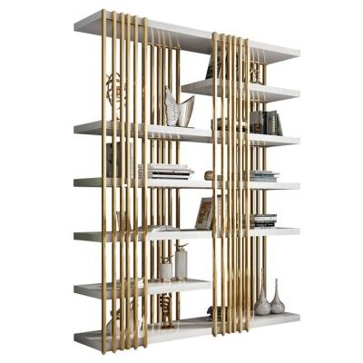 China (Others) Adjustable Hot Selling Modern Metal Stainless Steel Book Storage Rack Rack / Shelf for sale