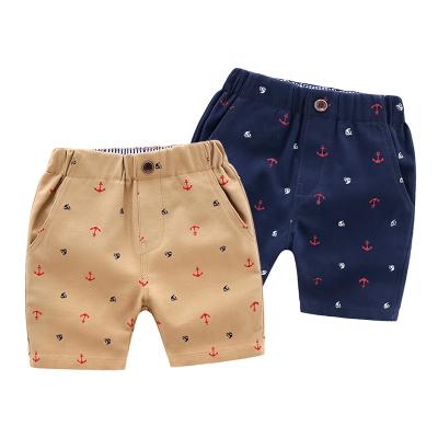 China Anti-pilling 2021 New Fashion Breathable Boys Shorts Soft 100% Cotton Beach Kids Shorts For Boys 2-6t for sale