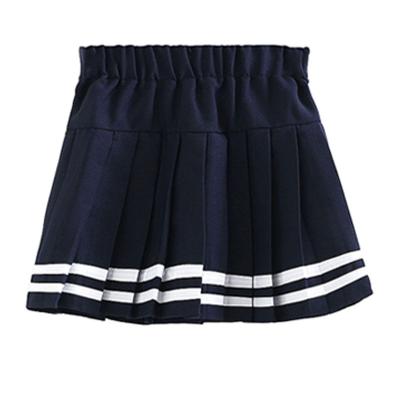 China 2021 New Fashion Summer Breathable Hot Selling Girl Pleated Skirt 100% Breathable Girls Toddler 8-16t Cotton Skirt for sale