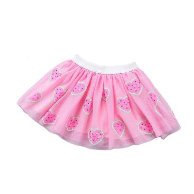 China 2021 Summer New Fashion Breathable Toddler Yarn Skirt 2021 Summer Soft Cotton Girl Skirt For Girls 2-10t for sale