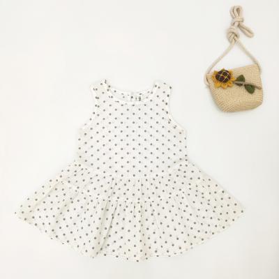 China 2021 Anti-wrinkle Girl Dress Kids Dresses Designs Lace Up Baby Dress White Girls Dresses for sale