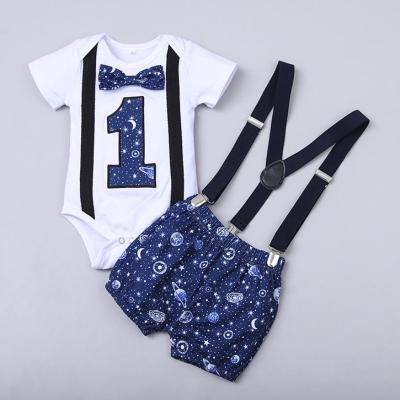 China 2021 Summer New Fashion Breathable Baby Romper 2 Pcs 100%cotton Unisex Overalls Shorts Sleeve And Baby Rompers For 6-36M Babies for sale