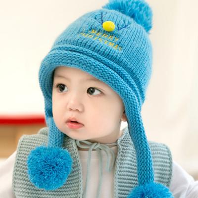 China Imitate Animal 6-24 Months Winter Knitted Baby Funny Animal Elastic Unisex Hat for sale