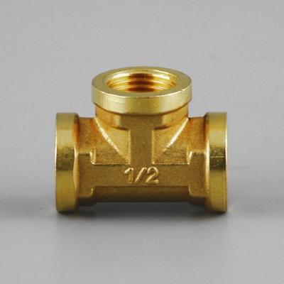 China 1/2 Plumbing Water Gas Pipe Compression Fittings Brass Fittings For Water Supply for sale