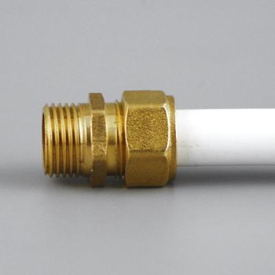 China Brass Water Fitting, Pipe Fitting, Male Connector For Connecting Pex-Al-Pex Pipe for sale