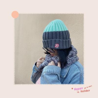 China KBB COMMON Custom Designed Newest Fashion Colorful Female Beanie With Donut Pattern Embroidered Winter Knitted Hat Hot Sale for sale