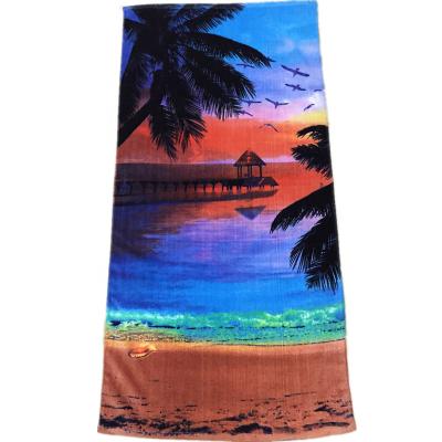 China Child Safe Beach Towel Set Soft Cotton Terry Beach Essentials Highly Absorbent and Fade Resistant for sale