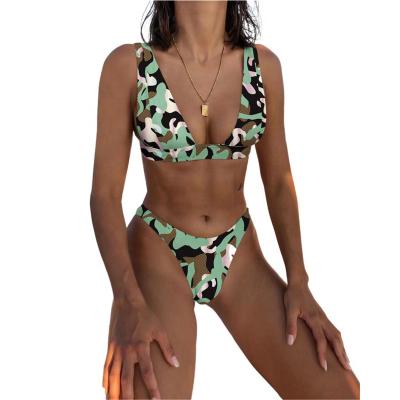 China Lady Thong Bikini Set Bikini Set Conjunto Bikini Tanga Bikini Set Plus Size Swimwear Woman Waist Two Piece Swimwear Swimwear Plus String for sale