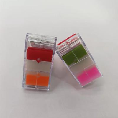 China 2022 New Design Self Adhesive 5C Film Adhesive Pagemarker In Triangle Refillable Sticky Notes Dispenser for sale