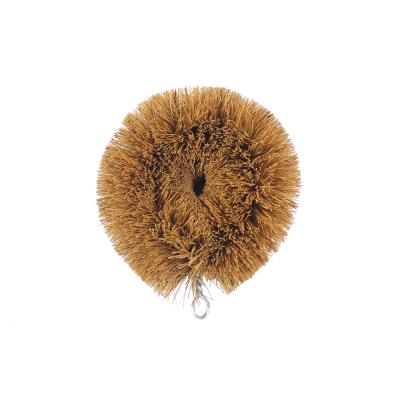 China Sustainable Coir Tampico Coconut Sisal Stiffen Palm Fiber Cleaning Brush Scrourer Scrubber for sale