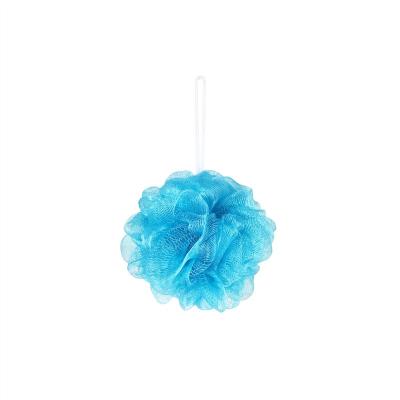 China Sustainable Colorful Bath Shower Sponge Loofah Pouf For Cleaning Body for sale