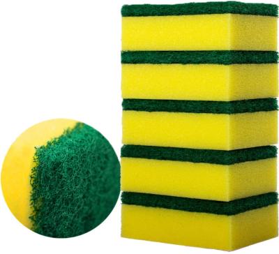 China Durable Multicolor Effortless Cleaning Sponges Heavy Duty Scrub Pads Spong Stink Free Sponge For Kitchen for sale