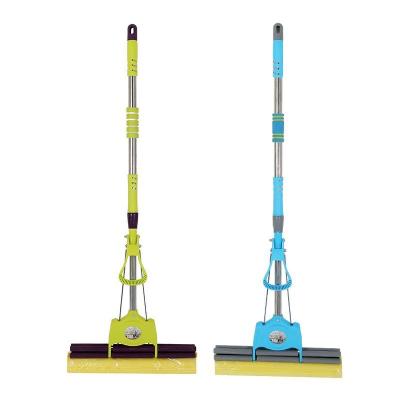 China Sustainable Household Tools Floor Sponge Brooms Handle Super Pva Extendable Telescopic Broom for sale