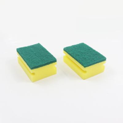 China Sustainable Kitchen Cleaning Green Scrub Resistant Non-Scratch Scrub Sponges for sale