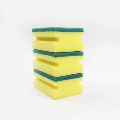 China Sustainable Kitchen Cleaning Green Scrub Scrub Resistant Sponge Scrub Sponge for sale