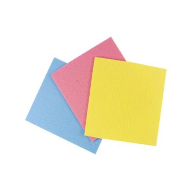 China Sustainable German Material Cellulose Sponge Colored Cleaning Cloth for sale