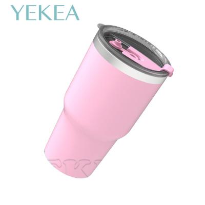 China YEKEA Sustainable Hot Sale 30oz Stainless Steel Vacuum Insulated Tumbler With Lid for sale