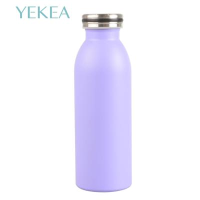 China Hot Sale 500ML/17OZ Sustainable Food Grade Milk Shape Water Stainless Steel Vacuum Insulated Bottle For Kids for sale