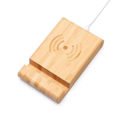 China Custom Logo Bamboo Mobile Phone Holders Low Lazy Smartphone Cell Phone Bracket Stand Radio Desktop Charger Eco-friendly Accessories for sale