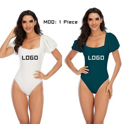 China Wholesale Custom Breathable Logo Designer Luxury Summer Ladies Beach Wear Breath Sheath Sexy Women Swimwear One Piece Swimsuit for sale