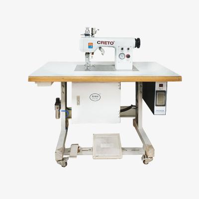 China Garment Shops CRETO-SH-20K Seamless Sports Suit Window Curtain Bed Set Lace Cutting Machine Ultrasonic Embossing Lace Sewing Machine for sale