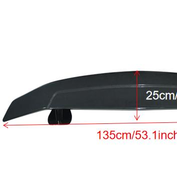 China Rear Parts Annotate Wing Spoiler Universal For All Rear Trunk Black Durable ABS Spoiler Universal Cars for sale