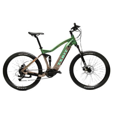 China Aluminum Customizable Full Suspension Electric Bicycle Mountain Bike According to Standard Velo All-terrain for sale