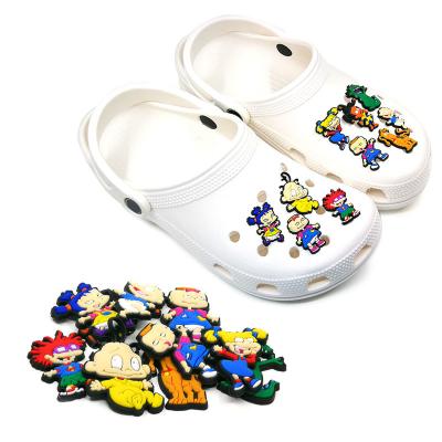 China Drag Charm Shoes Decorations Hot Trend Plastisol SG Shoe New Arrival Anime Series PVC Charm For Drag Shoe Customized As Picture 100 Pcs for sale