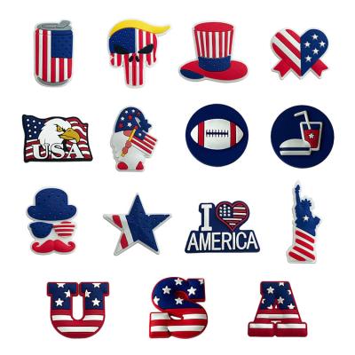 China American Sign Clog Charm Newcomer Custom Shoe Charm Wholesale Customized PVC Shoe Charms Anime , Clog Charm As Picture 200 Pcs for sale