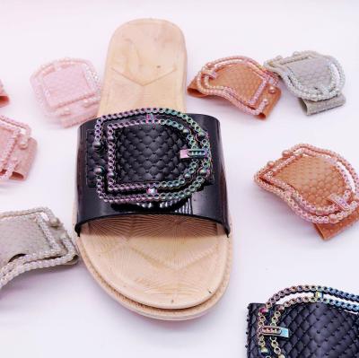 China Shoe Buckle Factory Customized Shoe Accessories Ladies Shoes Buckle Plastic Sandal Slipper Shoe Buckle for sale