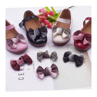 China Shoe Buckle Children Dancing Decorations Gauze Ribbon Bowknot Kids Shoes Korean Shoe Accessories 2021 Accessories for sale