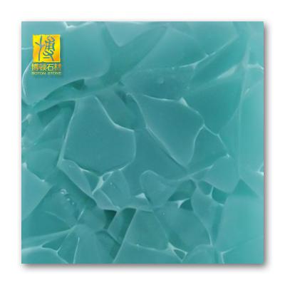 China Durable Engineered Artificial Stone Exterior Wall Panel Green Onyx Backlit Stone for sale