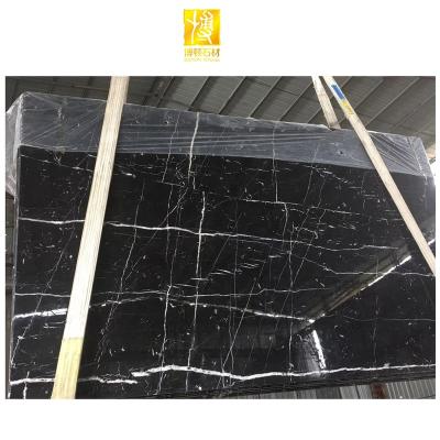 China Modern Nero Marquina STONE Black Factory Price BOTON Floor Tile White Marmo Marble Slab for sale