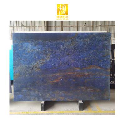 China BOTONSTONE Modern Natural Stone Blue Ocean Marble Tile Polished Ocean Marble Slabs For Bathroom Countertops for sale