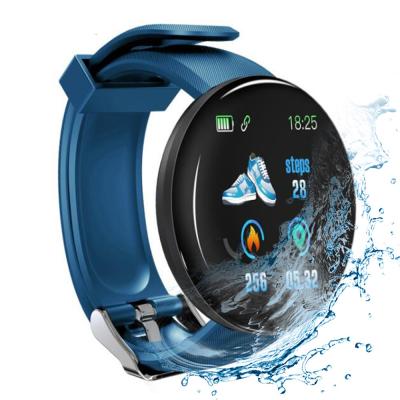 China Cheap Smart Bracelet D18 Touch Screen 1.3 Inch Round Smart Watch Sport Reloj Smartwatch for sale